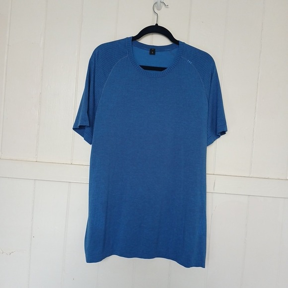 Lululemon Shirt Metal Vent Tech 2.0 Men's XL Blue Athletic Performance Tee SS - Picture 2 of 14